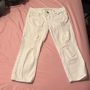 Rue 21 white jean capris
